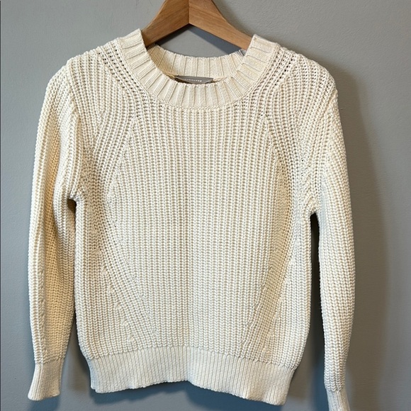 Everlane Texture Cotton Crew Chunky Knit Sweater - Picture 2 of 13